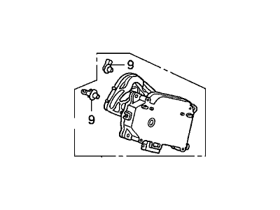 2004 Honda S2000 Blend Door Actuator - 79140-S2A-A01