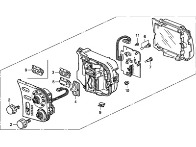 Honda 79500-S2A-A21 Control Assy., Heater