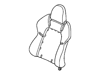 Honda 81122-S2A-J13 Pad & Frame, R. FR. Seat-Back