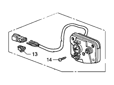 2000 Honda S2000 Mirror Actuator - 76210-S2A-013