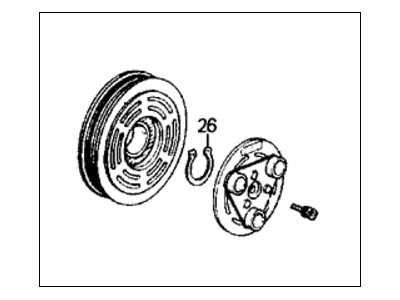 1990 Honda Prelude A/C Clutch - 38900-PK2-054