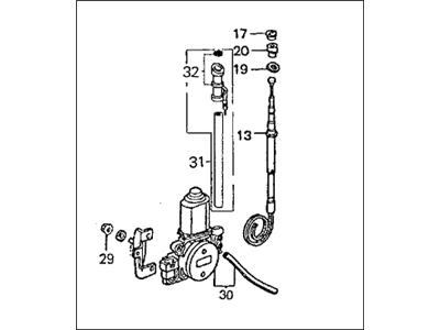 1990 Honda Prelude Antenna - 39150-SF1-A03