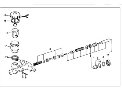 Honda 46100-SF1-013 Master Cylinder Assembly