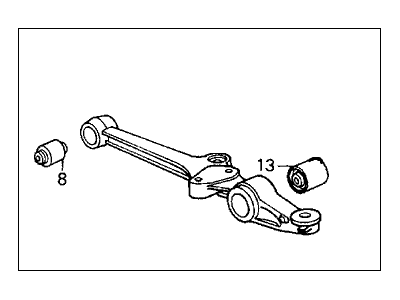 Honda 51355-SF1-000 Arm, Right Front (Lower)