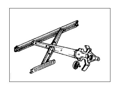 1989 Honda Prelude Window Regulator - 72211-SF1-J02