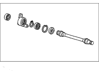 Honda 44500-SF1-010 Shaft Assembly, Half