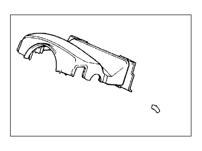 1991 Honda Prelude Steering Column Cover - 77350-SF1-A50ZA