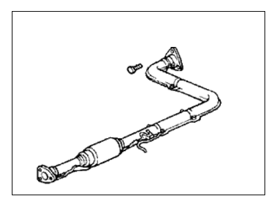 1989 Honda Prelude Exhaust Pipe - 18220-SF9-X03