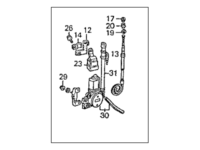 1990 Honda Prelude Antenna - 39150-SF1-V03