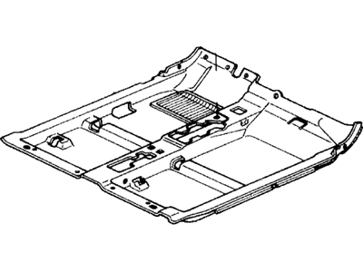 Honda 83301-SF1-A00ZC Floor Mat *NH89L* (PALMY GRAY)