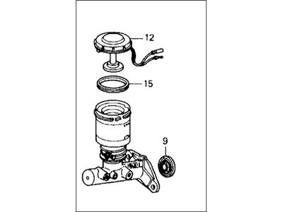 1991 Honda Prelude Brake Master Cylinder - 46100-SK7-003