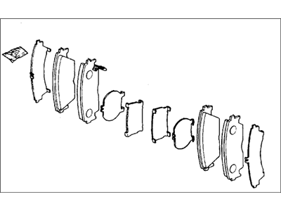 1990 Honda Prelude Brake Pad Set - 45022-SF1-526