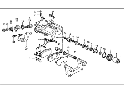 1990 Honda Prelude Brake Caliper - 43230-SF1-043