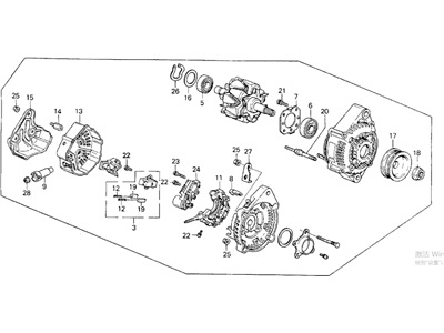 Honda 31100-PK3-A01 Alternator Assembly