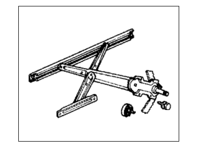 1990 Honda Prelude Window Regulator - 72210-SF1-013