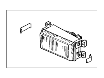 Honda 33951-SF1-A11 Foglight Unit, Driver Side