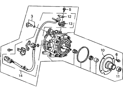 1990 Honda Prelude A/C Compressor - 38810-PK3-A01