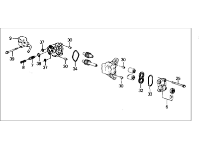 Honda 56110-PK1-070 Sub-Pump Assembly, Power Steering