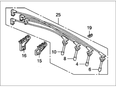 Honda 32722-PK2-662 Wire, Ignition