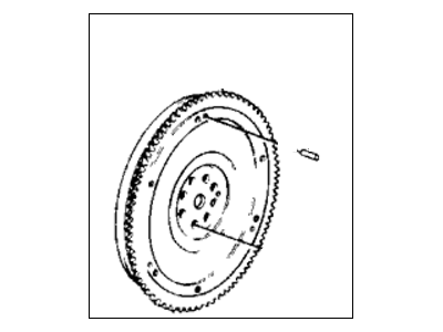 Honda Prelude Flywheel - 22100-PK1-000