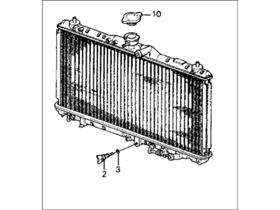 1988 Honda Prelude Radiator - 19010-PK1-676