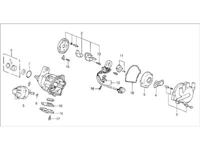 Honda 30100-PK1-672 Distributor Assembly (Td-03V)