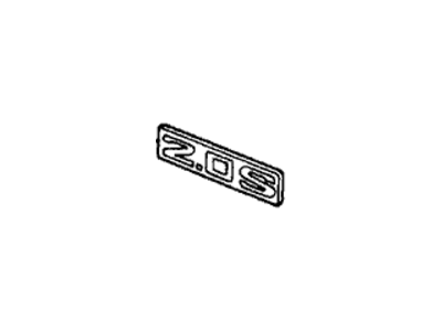 Honda 75731-SF1-A10 Emblem, Rear (2.0S)