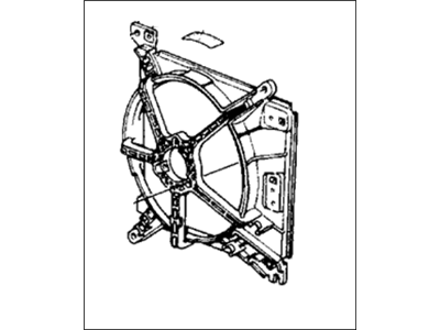 Honda Prelude Fan Shroud - 19015-PK1-671