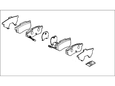 Honda 43022-SR3-506 Pad Set, Rear