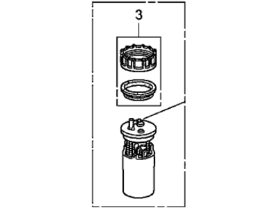 Honda 17045-SCV-A30 Module Assembly, Fuel Pump