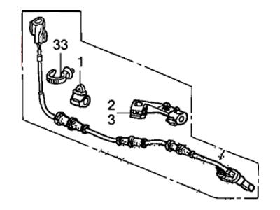 Honda 57470-SCV-A01 Sensor Assembly, Right Rear