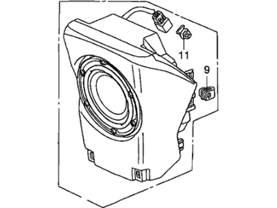 Honda 39120-SCV-A23 Box Assembly, Subwoofer (Alpine)