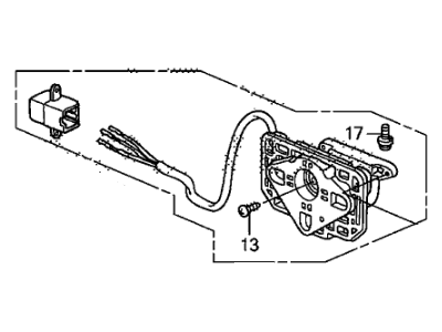 Honda 76215-SCV-A01 Actuator Set, Driver Side