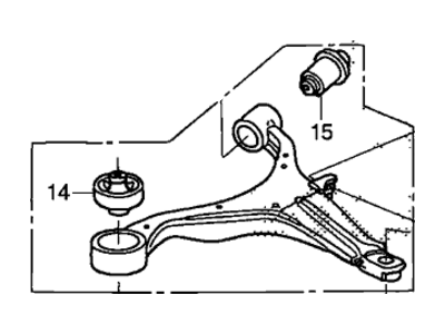 Honda 51360-SCV-A03 Arm, Left Front (Lower)