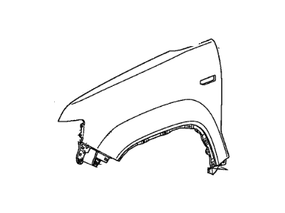 Honda 60261-SCV-A92ZZ Panel, Left Front Fender (Dot)