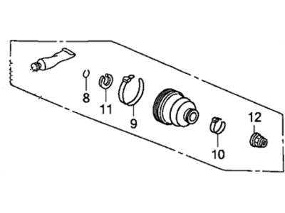 Honda 42017-SLK-010 Boot Set