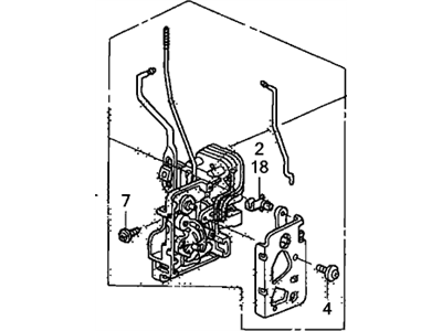 Honda 72152-SCV-A04 Lock Assembly, Left Front Door