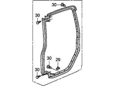 Honda 72850-SCV-A03 Weatherstrip, L. RR. Access Panel