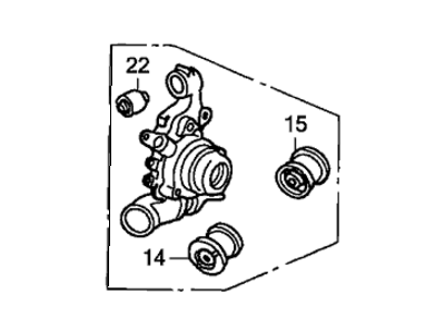 Honda 52215-SCV-A70 Knuckle, Left Rear