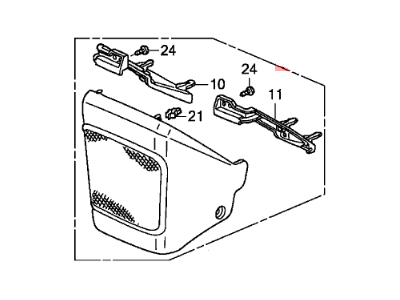 Honda 77310-SCV-A11ZA Cover Assy., Center (Lower) *NH167L* (GRAPHITE BLACK)