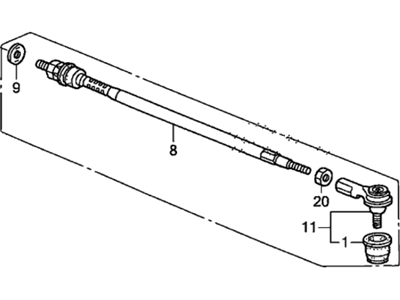 Honda 53541-SCV-A01 Tie Rod Assembly