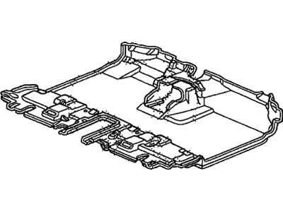 Honda 83301-SCV-A03ZB Covering Assy., FR. Floor *NH167L* (GRAPHITE BLACK)