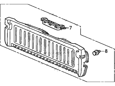 Honda 84431-SCV-A02ZA Lining Assy., Tailgate (Lower)*NH167L* (GRAPHITE BLACK)