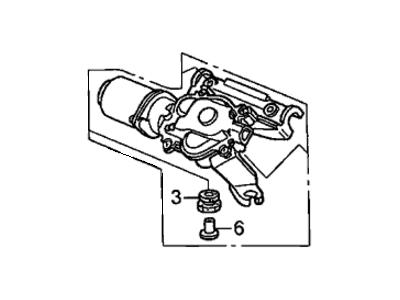 Honda 76505-SCV-A01 Motor, Front Wiper