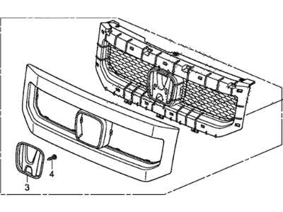 Honda 75100-SCV-A51ZD