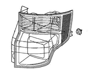 Honda 33551-SCV-A21 Lamp Unit, L. Tail