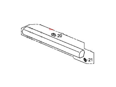 Honda 77109-SCV-A01ZE Panel, Middle Instrument Passenger (Lower) *YR233L* (TITANIUM)