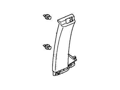 Honda 84111-SCV-A11ZB Garnish Assy., R. RR. Access Panel *YR233L* (TITANIUM)