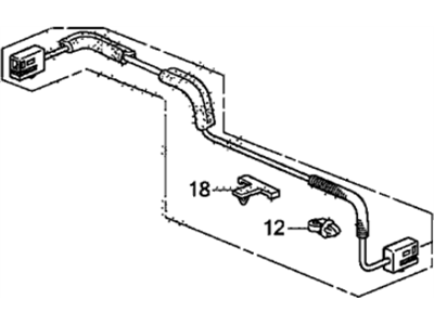 Honda Element Antenna Cable - 39156-SCV-A42