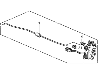 Honda 74860-SCV-A01 Lock Assembly, Passenger Side Tailgate (Lower)